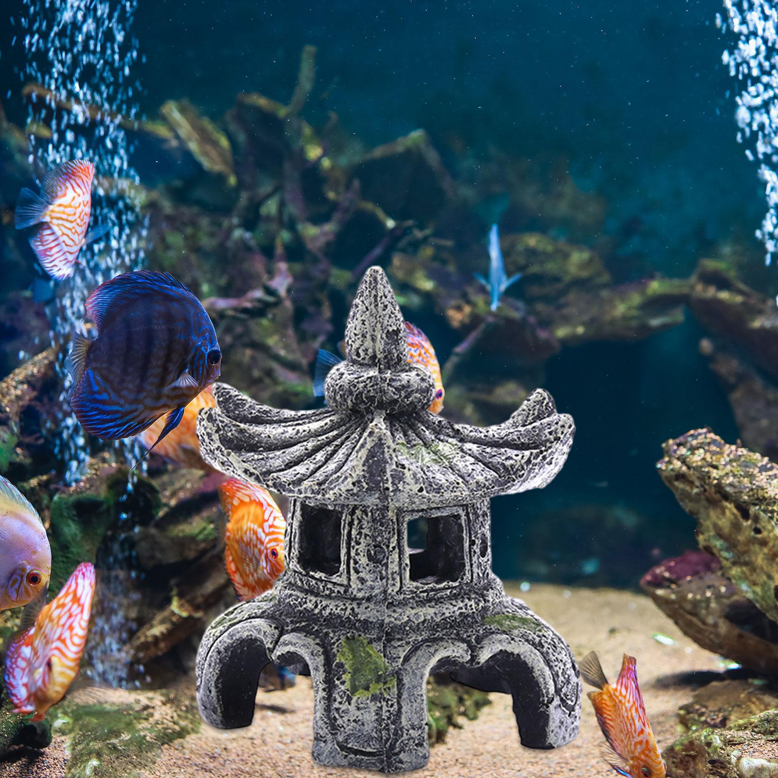 زخرفة مصباح حجر الحوض ، زخرفة  - مراجعة Fish Toy In Aquarium وسعره