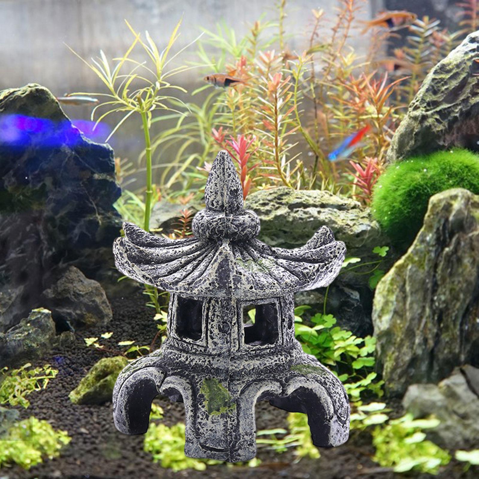 زخرفة مصباح حجر الحوض ، زخرفة  - مراجعة Fish Toy In Aquarium وسعره