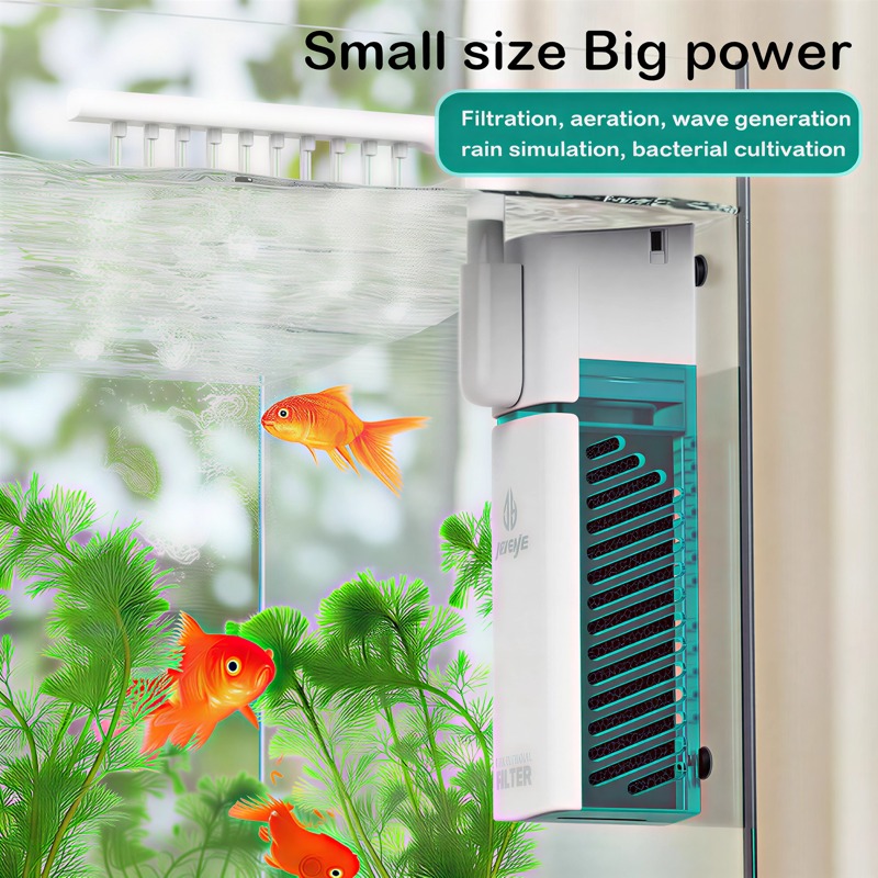 فلتر حوض السمك لتنقية وتدوير ا - مراجعة Fish Tank Filter وسعره