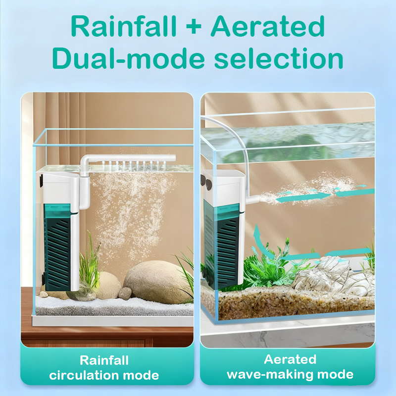 فلتر حوض السمك لتنقية وتدوير ا - مراجعة Fish Tank Filter وسعره