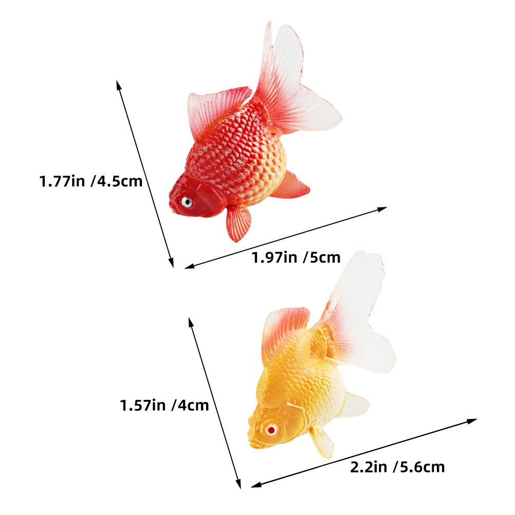 3 قطع من أسماك السمك الذهبي ال - مراجعة Fish Toy In Aquarium وسعره