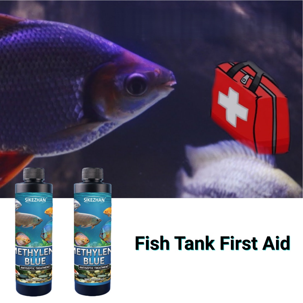 سيكزهان 98 مل محلول أزرق الميث - مراجعة Aquarium Fish Discus وسعره