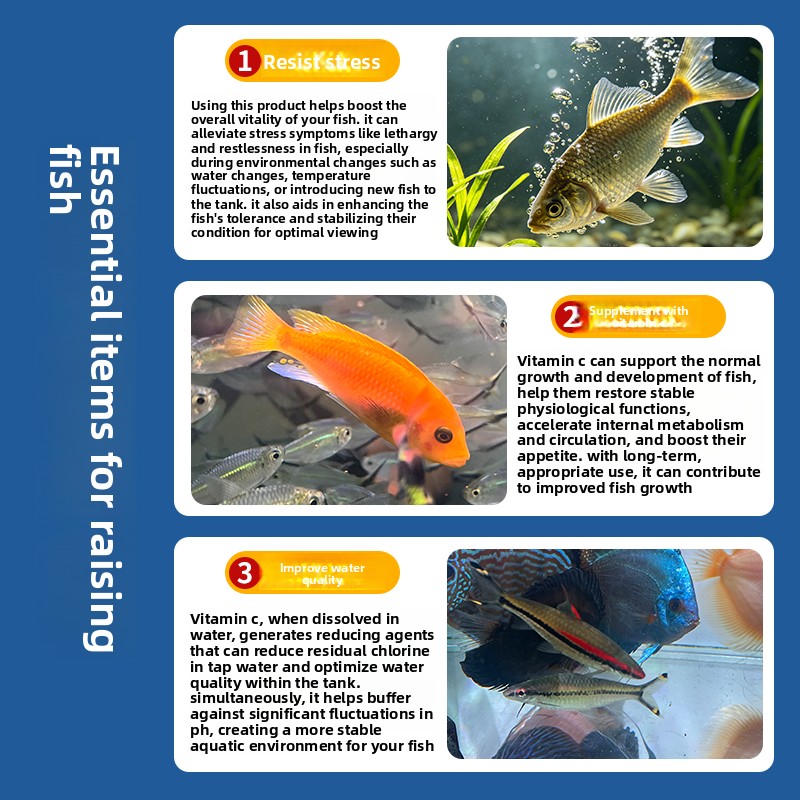 أقراص فيتامين سي الفوارة من VO - مراجعة Aquarium Fish Vitamin وسعره