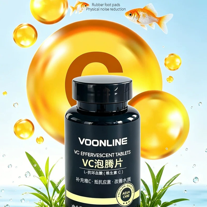 أقراص فيتامين سي الفوارة من VO - مراجعة Aquarium Fish Vitamin وسعره