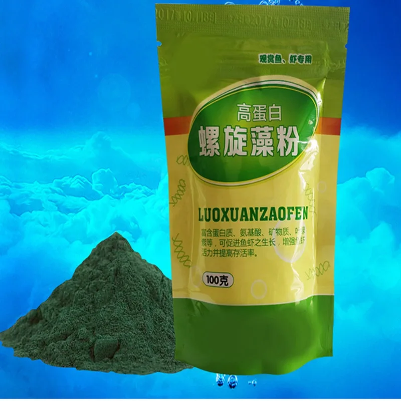 زجاجة مسحوق سبيرولينا، تغذية ا - مراجعة Aquarium Fish Vitamin وسعره